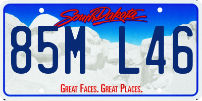 SD license plate 85ML46
