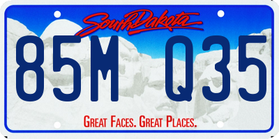 SD license plate 85MQ35