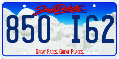 SD license plate 85OI62