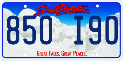 SD license plate 85OI90