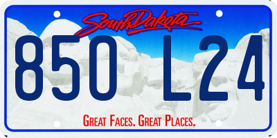 SD license plate 85OL24