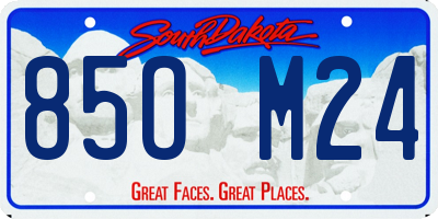 SD license plate 85OM24