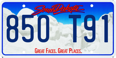 SD license plate 85OT91