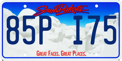 SD license plate 85PI75