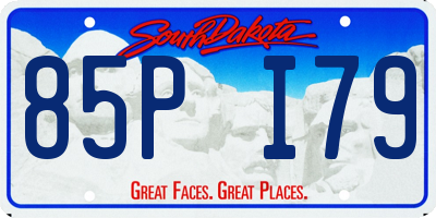 SD license plate 85PI79