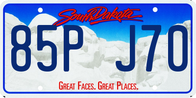 SD license plate 85PJ70