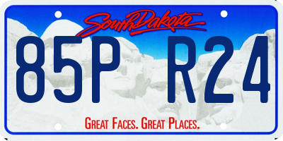 SD license plate 85PR24