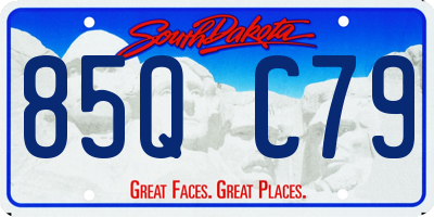 SD license plate 85QC79