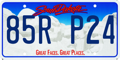 SD license plate 85RP24