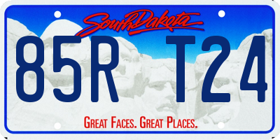 SD license plate 85RT24