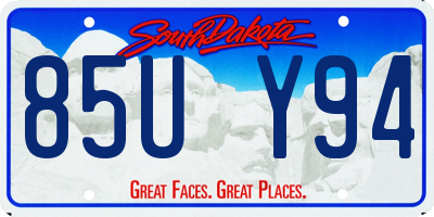 SD license plate 85UY94