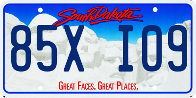 SD license plate 85XI09