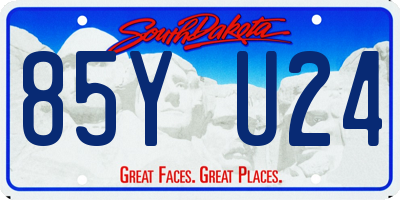SD license plate 85YU24