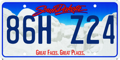 SD license plate 86HZ24