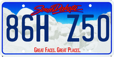 SD license plate 86HZ50
