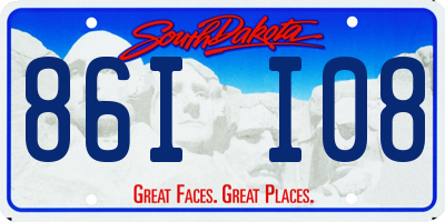 SD license plate 86II08