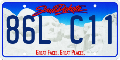 SD license plate 86LC11