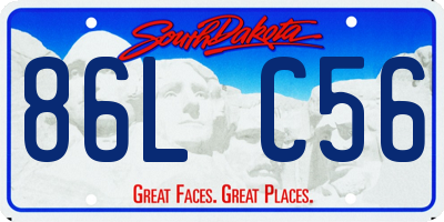 SD license plate 86LC56