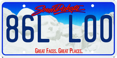 SD license plate 86LL00