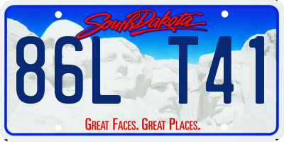 SD license plate 86LT41