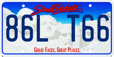 SD license plate 86LT66