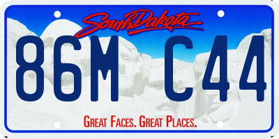 SD license plate 86MC44