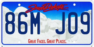 SD license plate 86MJ09