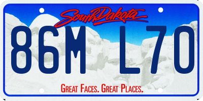 SD license plate 86ML70