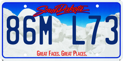 SD license plate 86ML73