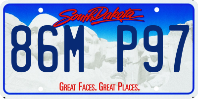 SD license plate 86MP97