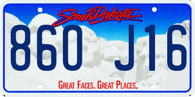 SD license plate 86OJ16