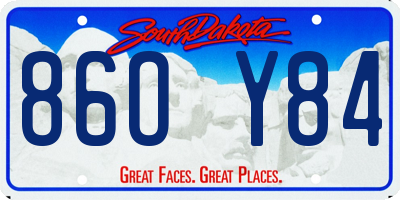 SD license plate 86OY84