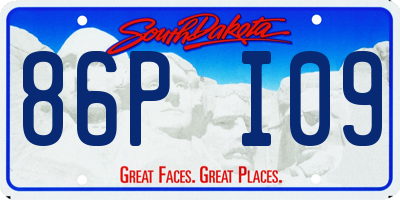 SD license plate 86PI09
