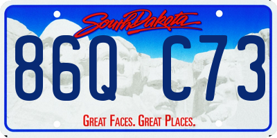 SD license plate 86QC73