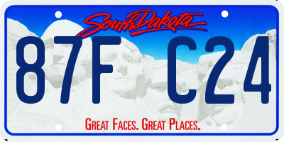 SD license plate 87FC24