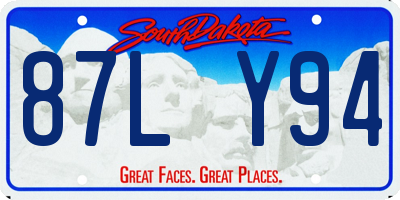 SD license plate 87LY94