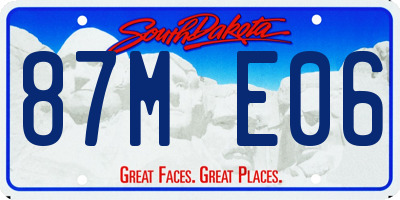 SD license plate 87ME06