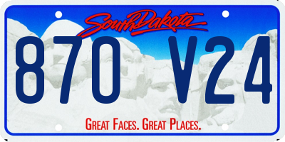 SD license plate 87OV24