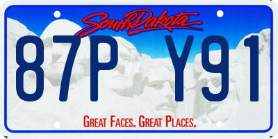 SD license plate 87PY91