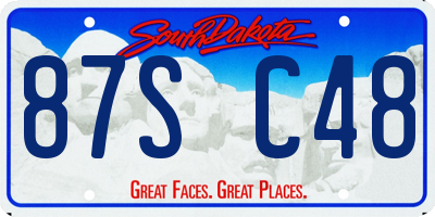 SD license plate 87SC48