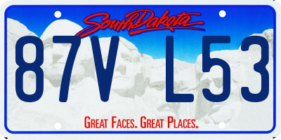 SD license plate 87VL53