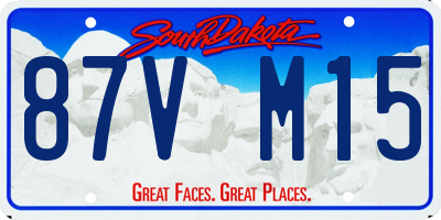 SD license plate 87VM15