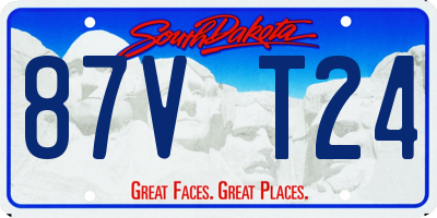 SD license plate 87VT24
