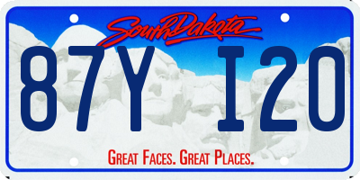 SD license plate 87YI20