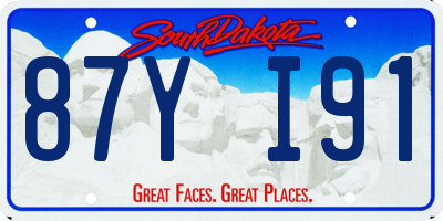 SD license plate 87YI91