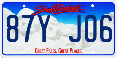 SD license plate 87YJ06