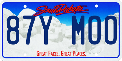 SD license plate 87YM00