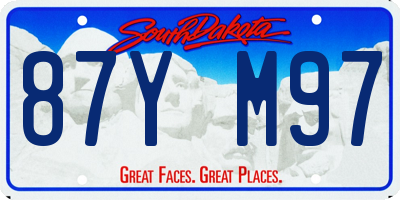 SD license plate 87YM97