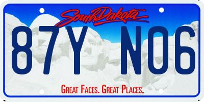 SD license plate 87YN06