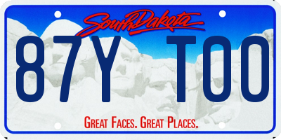 SD license plate 87YT00